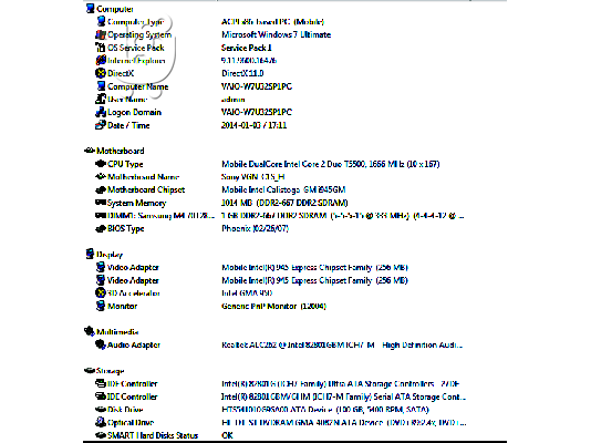 Sony Vaio PCG-6P2M Laptop